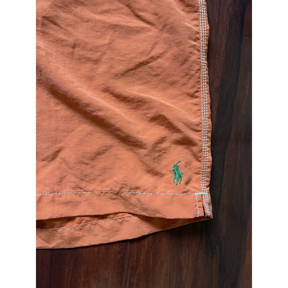 Polo Ralph Lauren Nylon Swim Trunks Orange Green 418887 Men's SZ 34W x 9L BNWOT - Picture 5 of 14